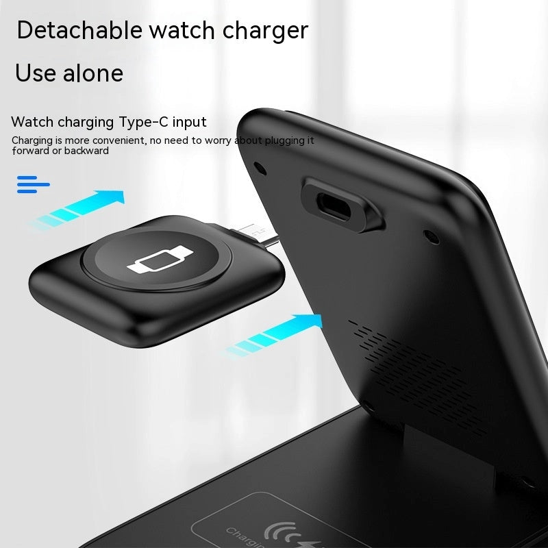 3-in-1 Wireless Charger Foldable Removable Charger 4