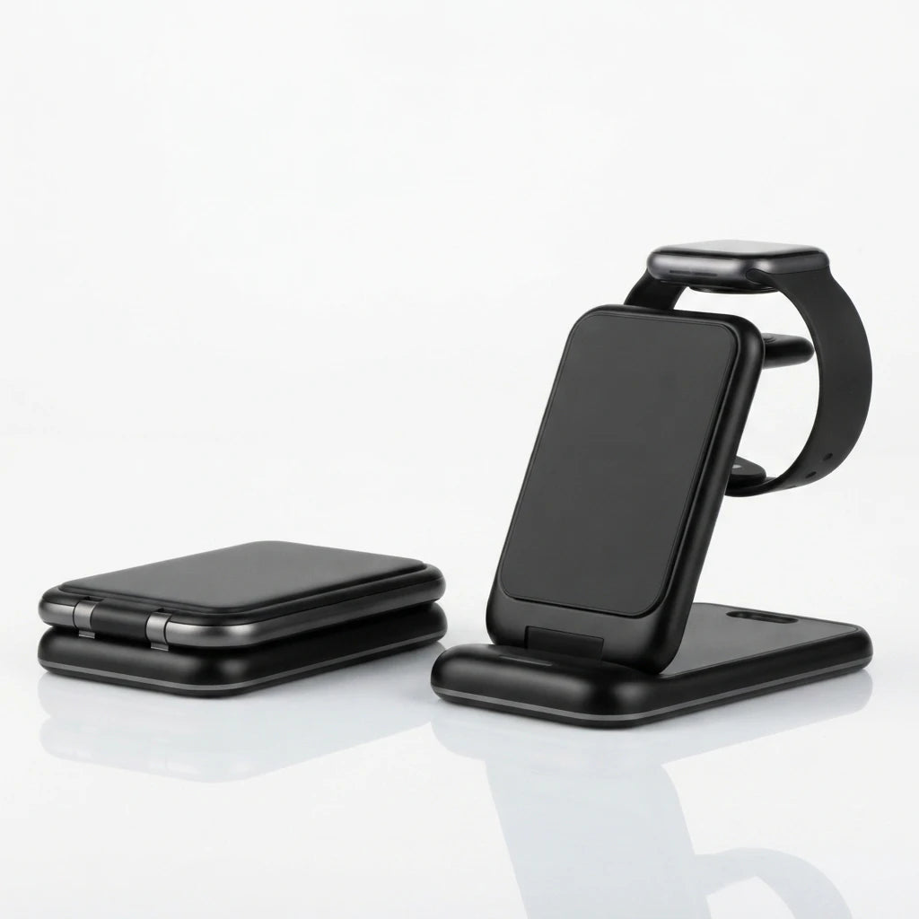 3-in-1 wireless charging station detachable watch charger