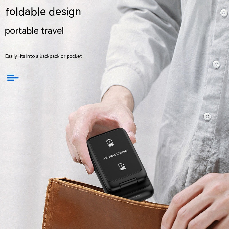3-in-1 Wireless Charger Foldable Removable Charger 3